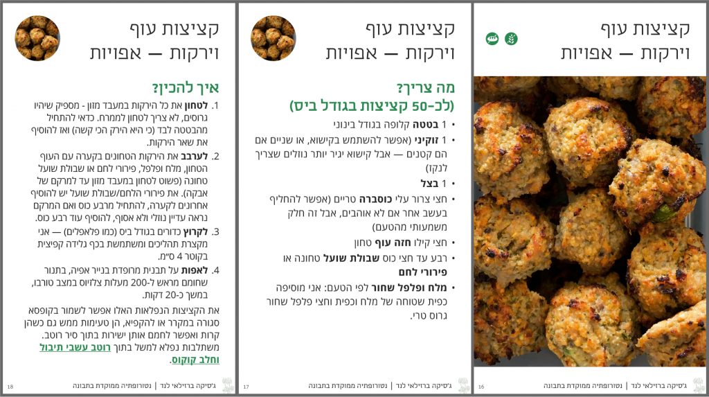 מתכון קציצות עוף וירקות