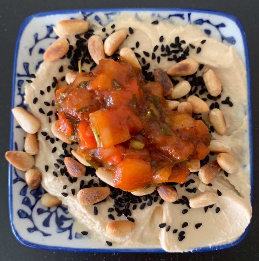 הצעת הגשה - ממרח עדשים בסגנון חומוס